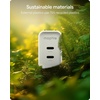 image:imageMophie Speedport70 GAN USBC Charger Block  70W Fast Wall Charger 2 USBC PD Ports Compact Foldable Prongs Made with Recycled Materials for Smartphones Tablets Headphones45W